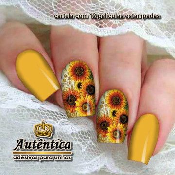 Sticker 3D | Hình Dán Móng Hoa Hướng Dương