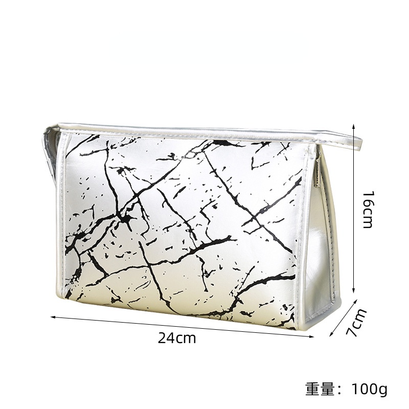 Hộp Đựng Mỹ Phẩm Mực In Màu Bạc Di Động Tiện Dụng Mang Theo Du Lịch