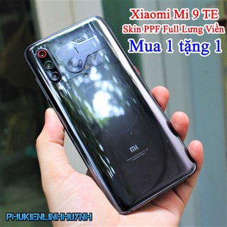 Xiaomi Mi 9 TE | Miếng dán bảo vệ PPF Full viền, chống bám vân tay (Tặng 1 miếng dự phòng và bộ dán).