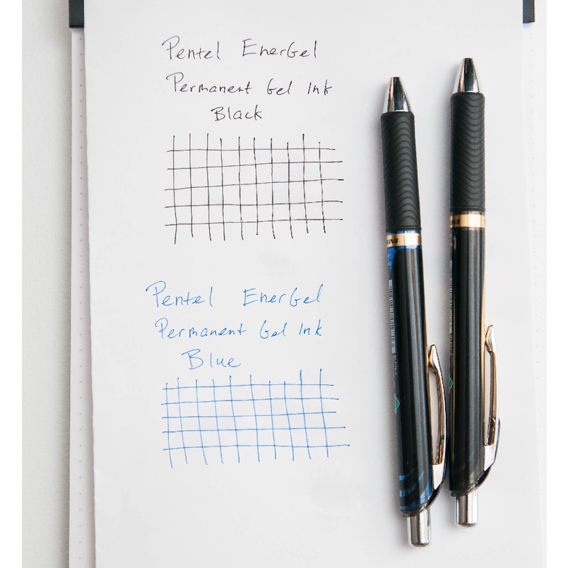 Bút Gel Chống Thấm Nước Pentel Energel Permanent 0.5/0.7mm - BLP75/7 | Mực Chống Thấm Nước