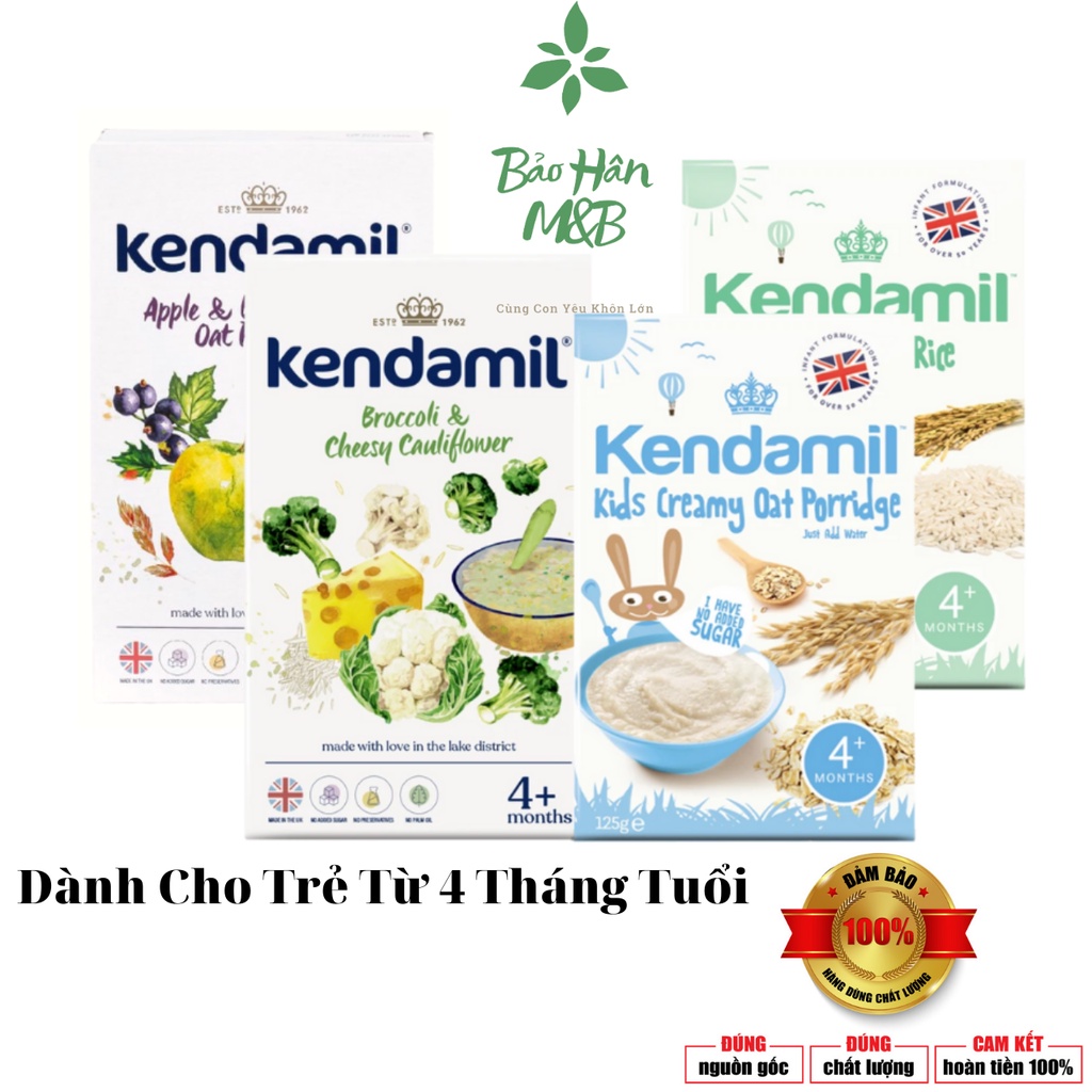 Bột Ăn Dặm Kendamil Đủ Vị Chuối , Gạo sữa , Bắp Cải Phô Mai, Táo Việt Quất [ Date Luôn Mới ]