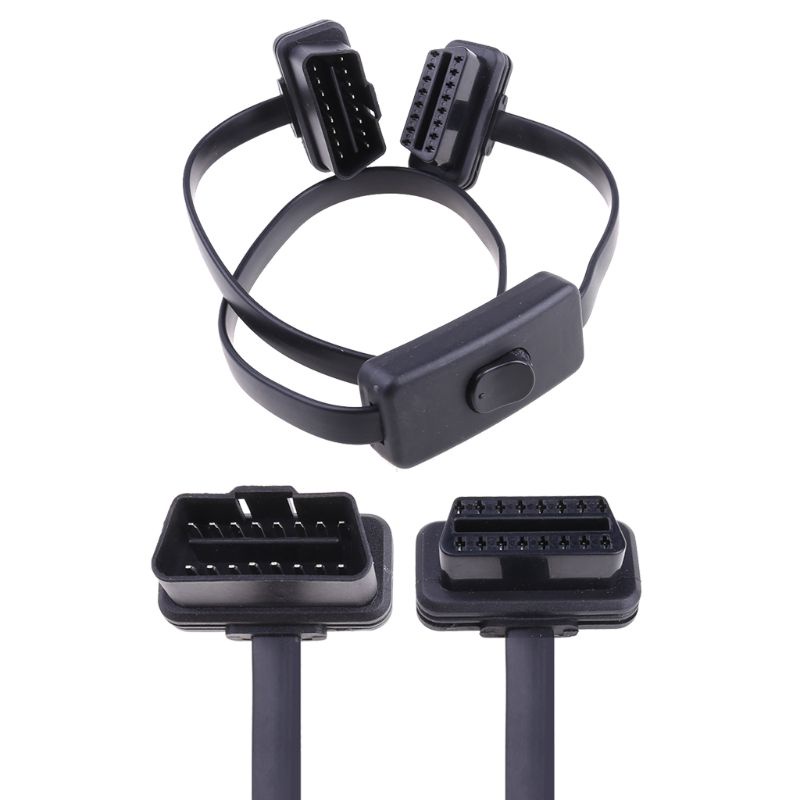 Dây Cáp Nối Dài Cho Xe Hơi 16 Pin OBD2 OBDII Có Công Tắc