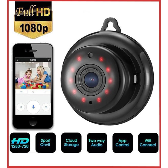 Camera Giám sát Wifi Không Dây HD 1080P An Ninh IP HỒNG NGOẠI Nhìn Đêm QUAN SÁT Camera Mini