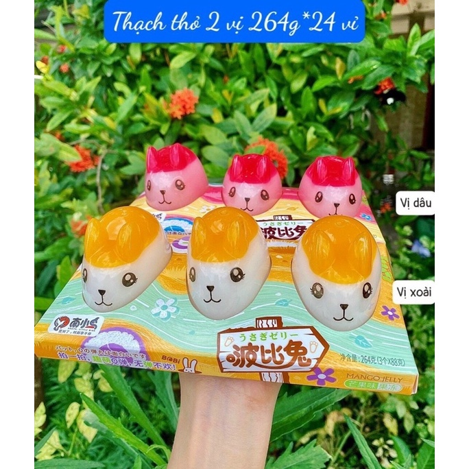 Thạch hình thỏ 3D siêu dễ thương cho các bé