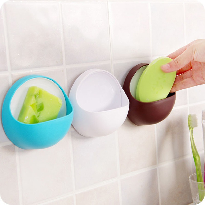 1pc Home Bathroom Suction Suction Soap Box Soap Holder Soap Box