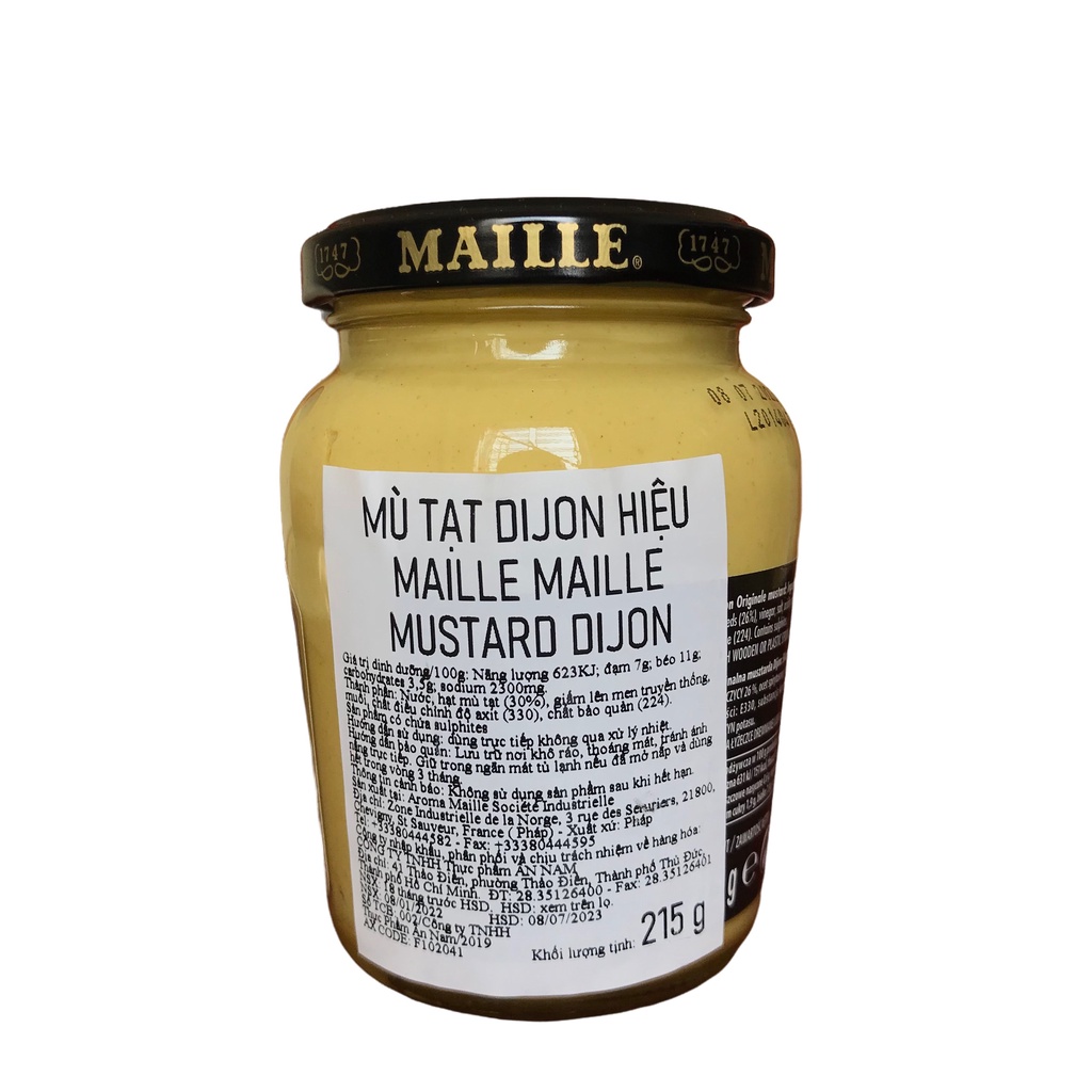 Mù Tạt Dijon Hiệu Maille 215g HSD 11/2024