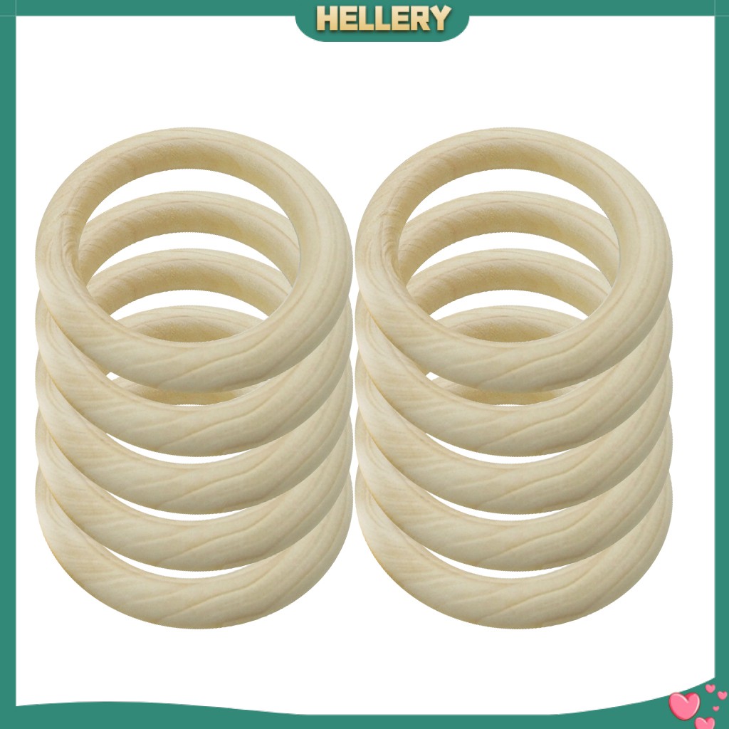 Bộ 20 Vòng Gỗ Tự Nhiên Dùng Làm Vòng Tay / Vòng cổ Cho Bé DIY