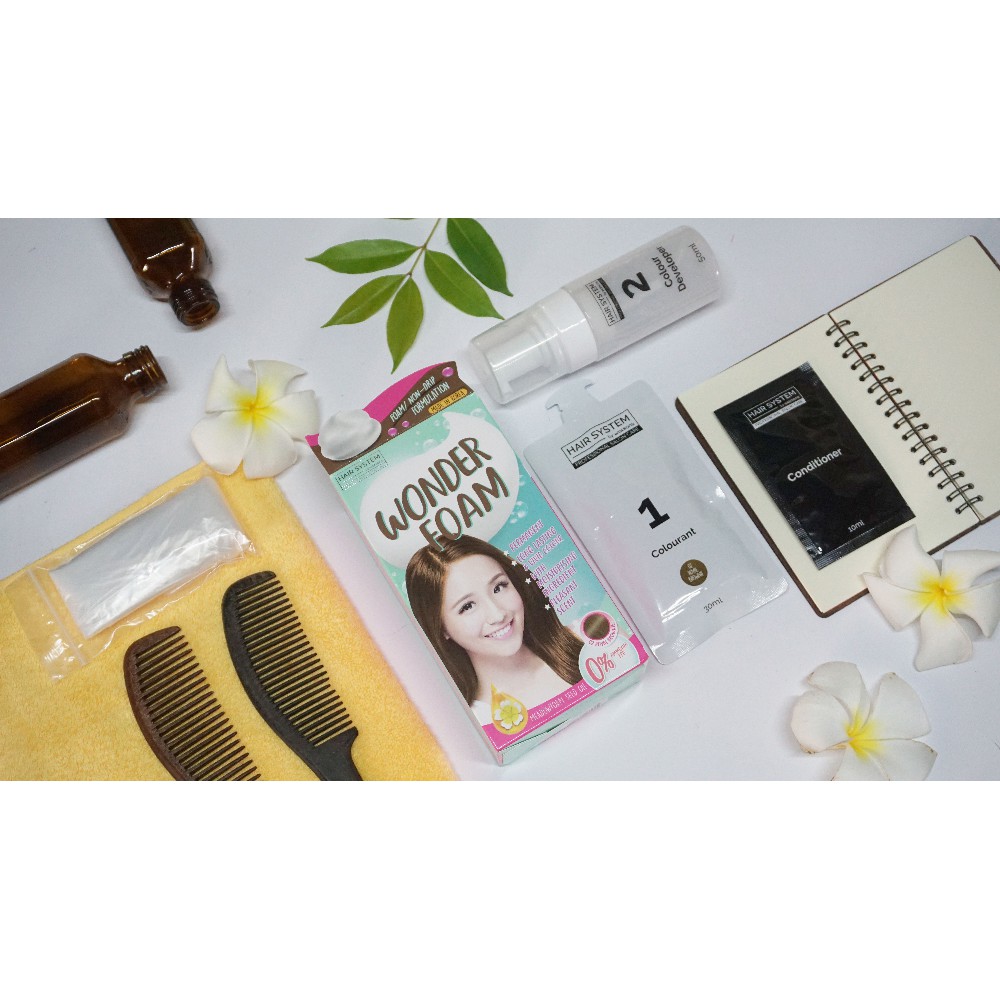 Bọt Nhuộm Tóc Hair System By Watsons Professional Salon Wonder Foam30ml+50ml+10ml - 02RoyalBrownie