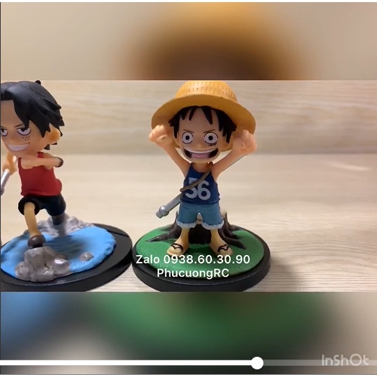 Mô hình nhân vật One Piece Bộ 4 Luffy Ace Dragon Sabo