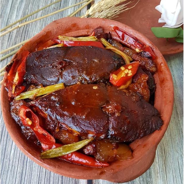 Cá kho SFOOD ⚡ CÁ THU PHẤN LÝ SƠN KHO TỘ THỦ CÔNG ⚡ Cá kho thịt kho niêu đất - Thơm ngon mềm béo - Không chất bảo quản