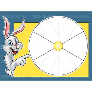 [Đồ dùng dạy học] Vòng xoay thỏ trắng