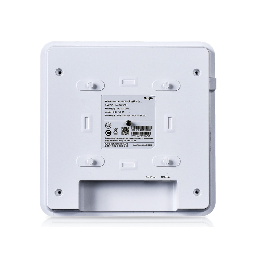 Bộ phát sóng Wifi ốp trần Ruijie RG-AP720-L - 𝐁𝐇 36 tháng - Hàng chính hãng