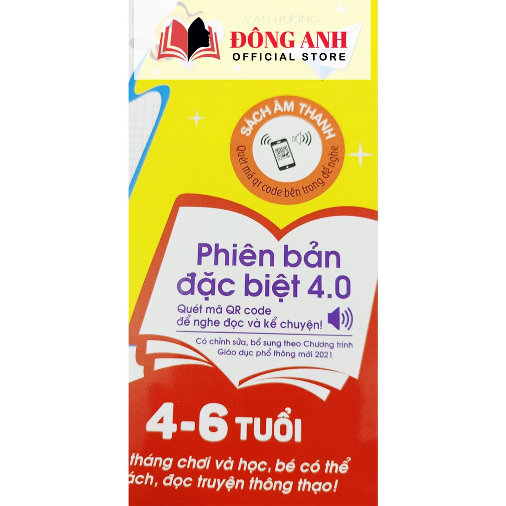 Sách - Tập Đánh Vần Tiếng Việt Theo Sơ Đồ Tư Duy dành cho bé từ 4-6 tuổi phiên bản âm thanh 4.0