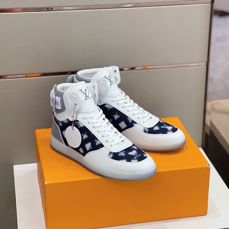 Giày thể thao/sneaker nam cổ cao thương hiệu Louis Vuitton LV Rivoli Monogram 2021 cao cấp mẫu mới