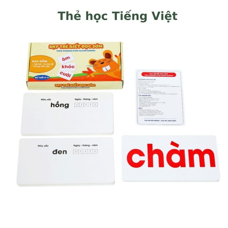 BỘ THẺ HỌC THÔNG MINH 🌟 FREE SHIP 🌟 Thẻ Đọc Tiếng Việt Thông minh nhiều Chủ đề cho Bé
