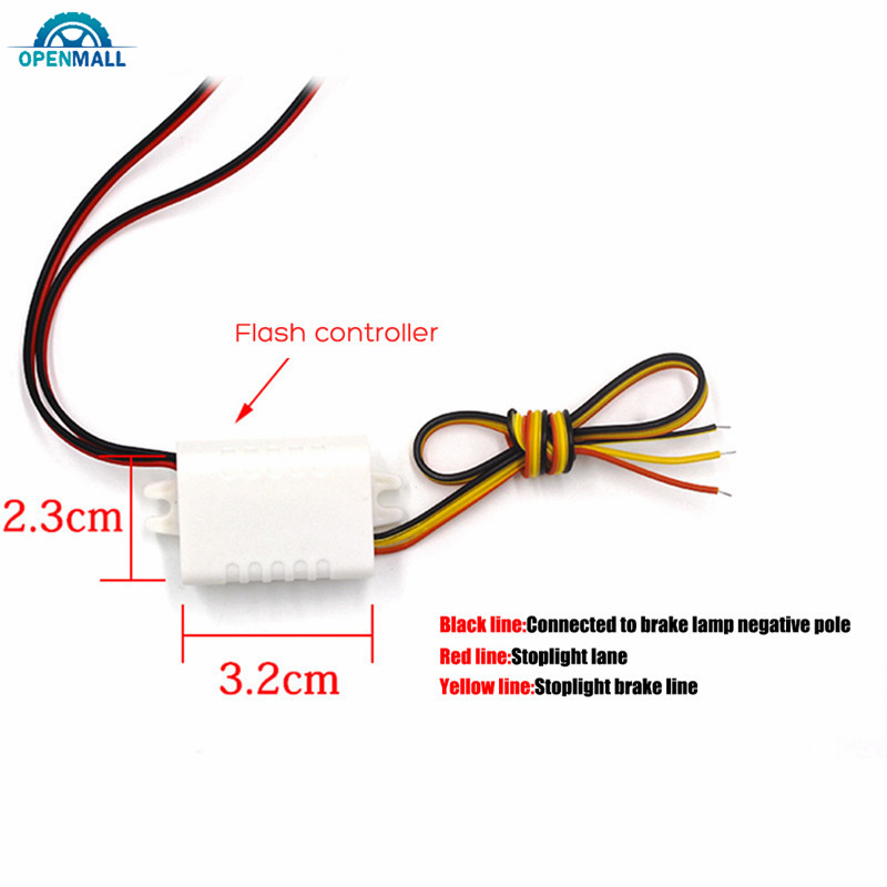 Set 2 Đèn Nhấp Nháy 4 Bóng Led Báo Tín Hiệu Khẩn Cấp Gắn Đuôi Xe Ô Tô / Xe Tải