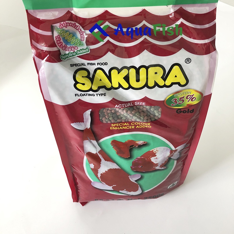[Mã 99FMCGSALE giảm 8% đơn 500K] Thức ăn cá chép koi Sakura bao 2.5kg