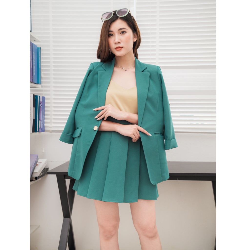 Áo khoác vest blazer nữ phong cách Hàn Quốc 2 túi hàng thiết kế cao cấp - Blz01 - WFstudios