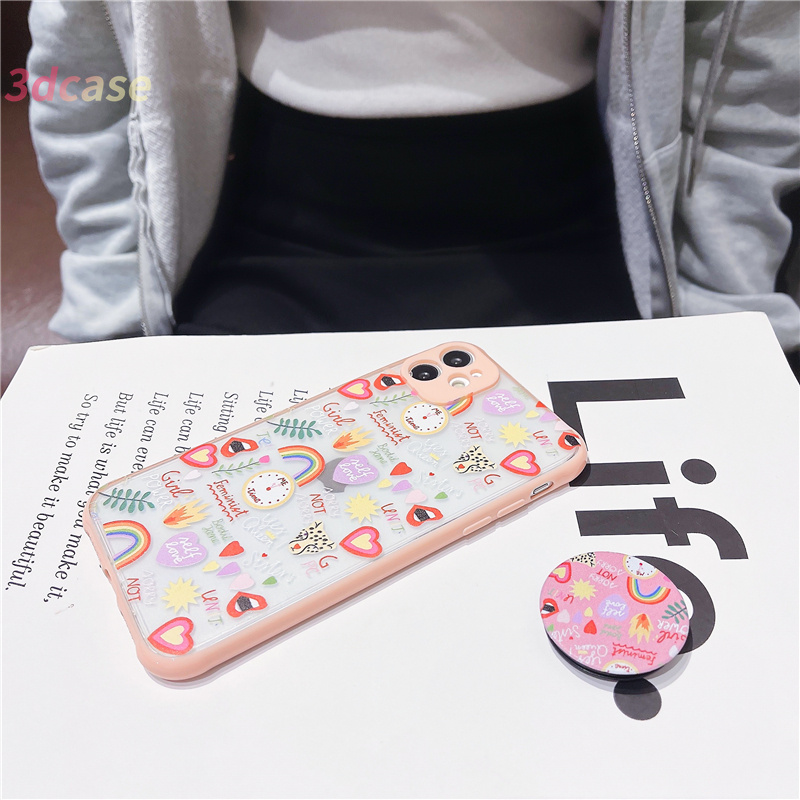 Cute Skin Feel Camera Protector Case Redmi Note 7 9 8 7 PRO 7S Redmi 9 9C NFC 8 8A PRO 8A Dual 10X With Stand
