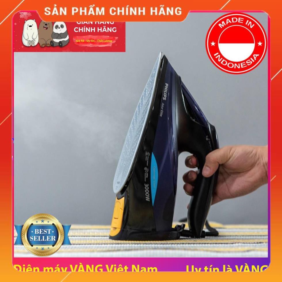[ELHAB4 giảm tối đa 500K] [BIG SALE] Bàn ủi hơi nước thông minh cảm biến hơi phun tự động Philips GC