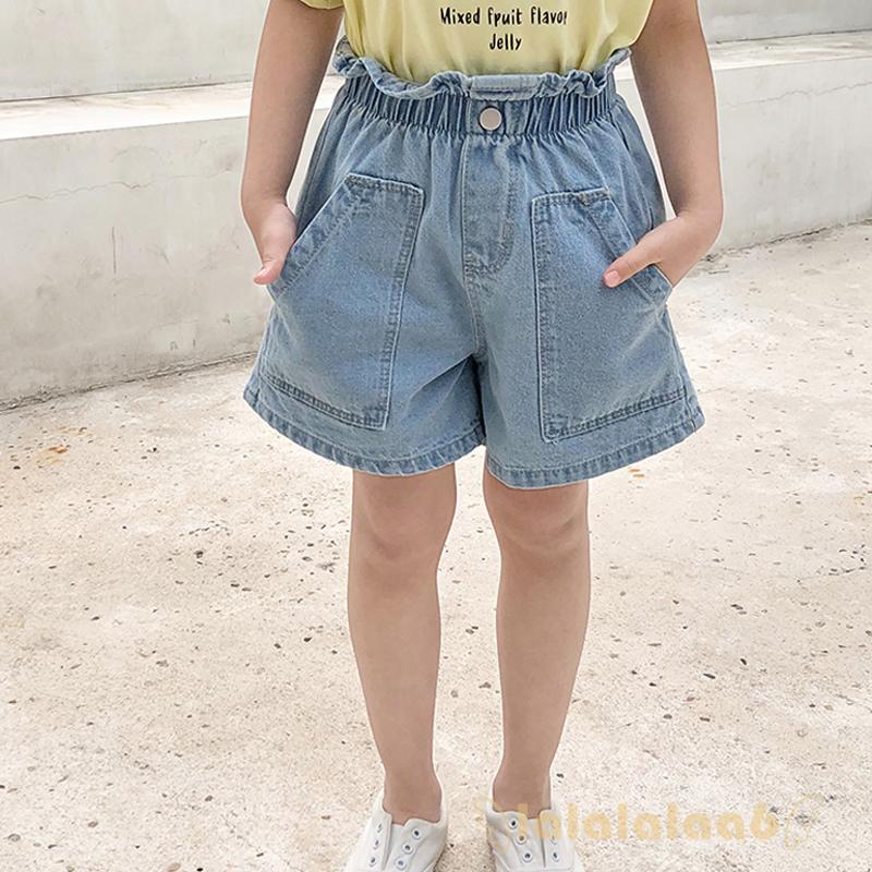 Quần Short Denim Lưng Thun Co Giãn Cho Bé Laa6