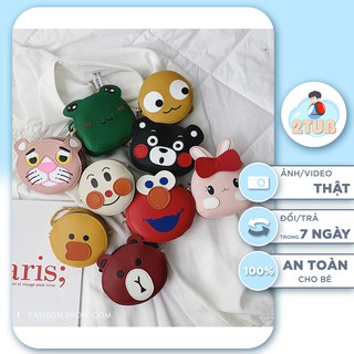 Túi đeo mini icon hoạt hình bé trai bé gái đáng yêu chất liệu PU mềm 2TUB M08