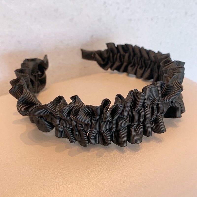 Băng Đô Vải Ren Xếp Ly Thời Trang Hàn Quốc Cho Nữ