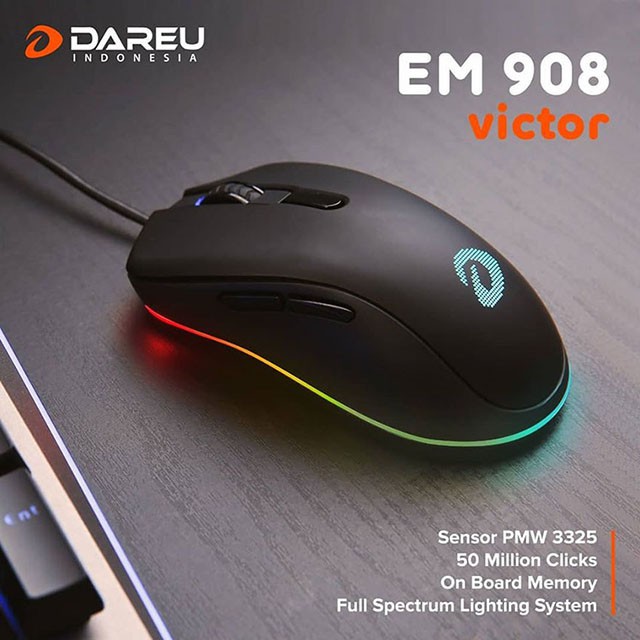 Combo Bàn phím gaming Bosston MK912 + Chuột Dareu EM908, Led rgb rainbow 9 chế độ - BiBiTechs