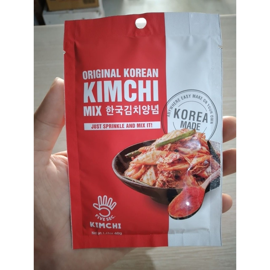 Gia vị làm kim chi hoàn chỉnh, Bột gia vị muối kimchi hàn quốc 40g 김치 양념