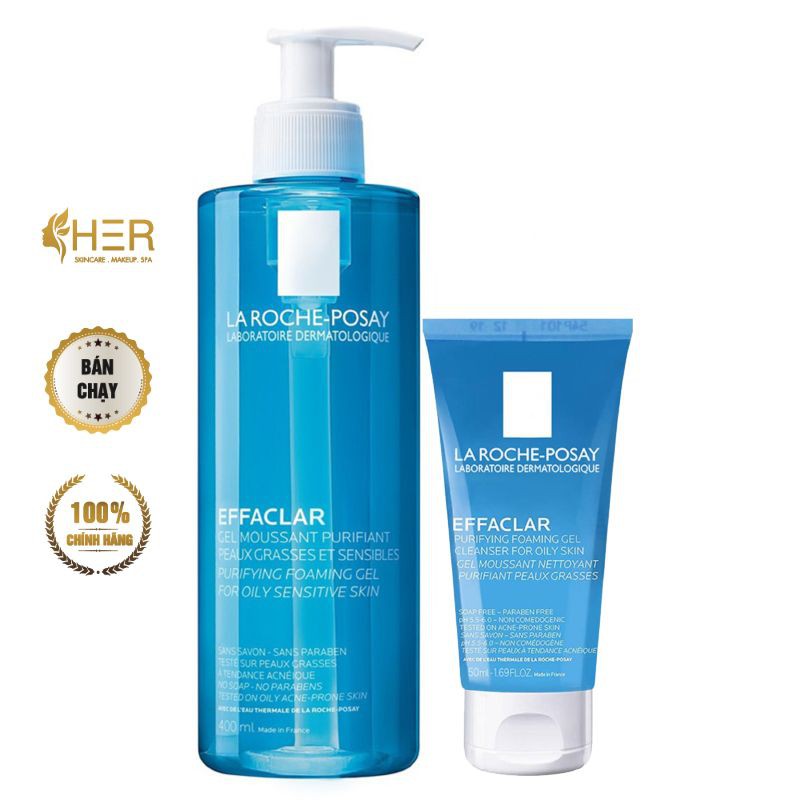 [Mã SKAMSALE8 giảm 10% đơn 200K] Sữa rửa mặt La Roche-Posay Purifying Foaming Gel 400ml /1422-11022