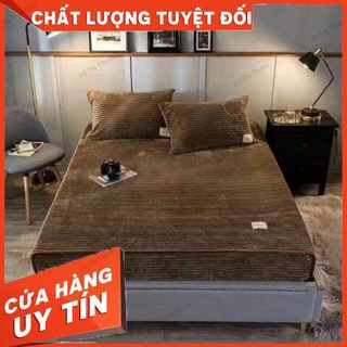 XẢ HÀNG Set ga gối nỉ nhung tăm 3 món nhập khẩu xả hàng