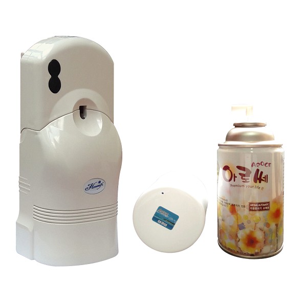 Máy xịt nước hoa tự động Hommax tặng kèm chai xịt nước hoa Aroma mùi Cafe 250ml