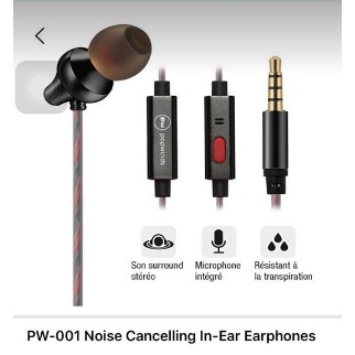 [RẺ VÔ ĐỊCH] TAI NGHE NHẠC HAY PW-001 Noise cancelling in - earphone