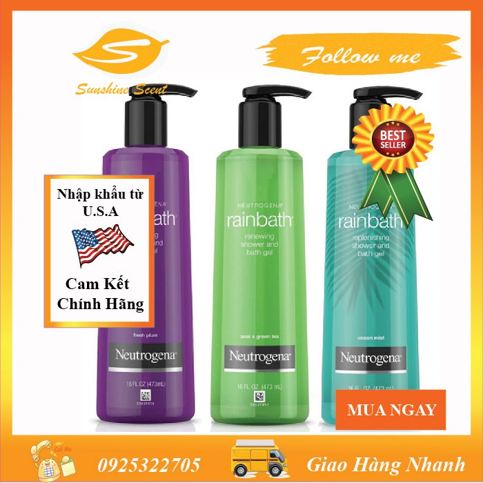 GEL TẮM NEUTROGENA RAIN BATH (473ML)