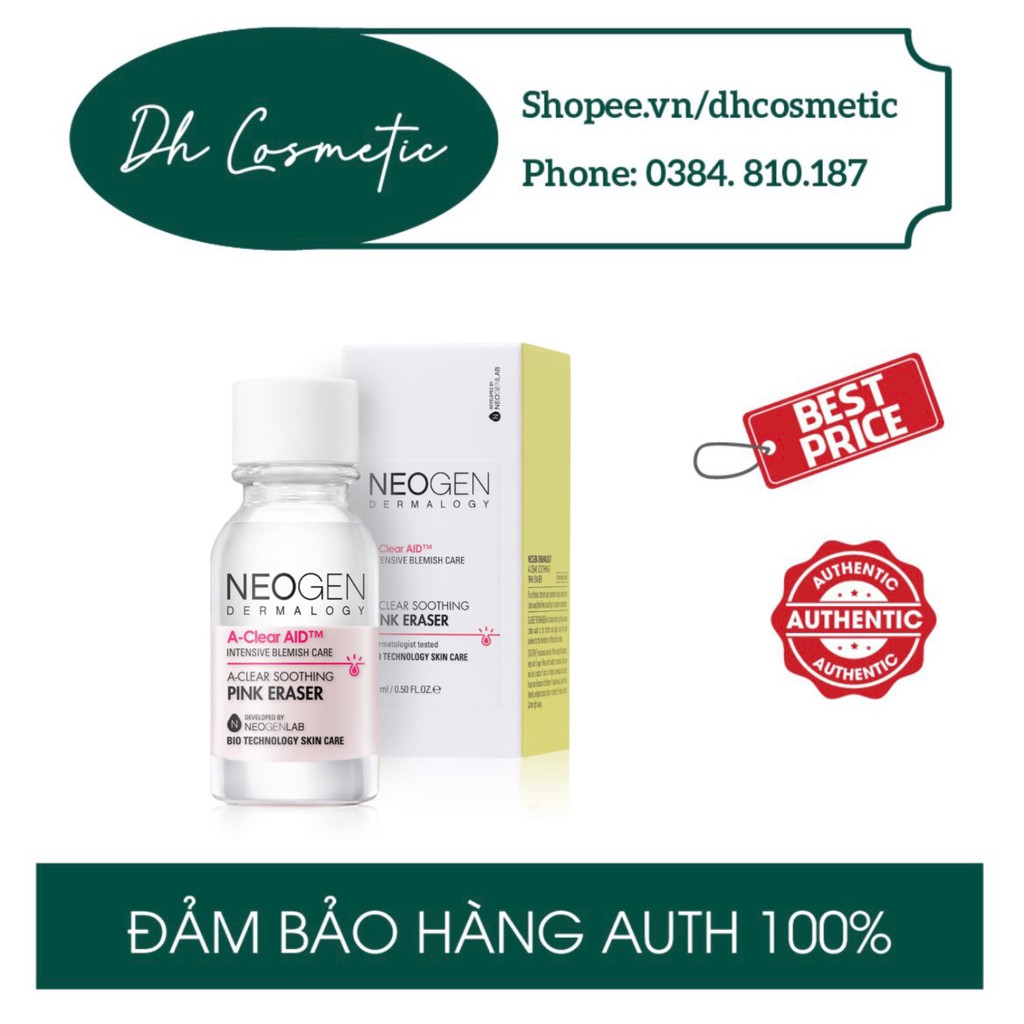 Chấm Mụn 2 Lớp Xẹp Mụn Sau 4H Neogen Dermalogy A-Clear Aid Soothing Pink Eraser 15ml | BigBuy360 - bigbuy360.vn