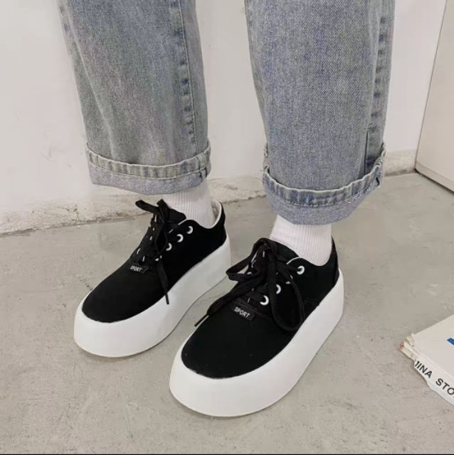 Giày Sport màu basic siêu độn