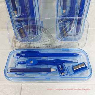 Bộ compa học sinh HB-3009 gồm 8 món