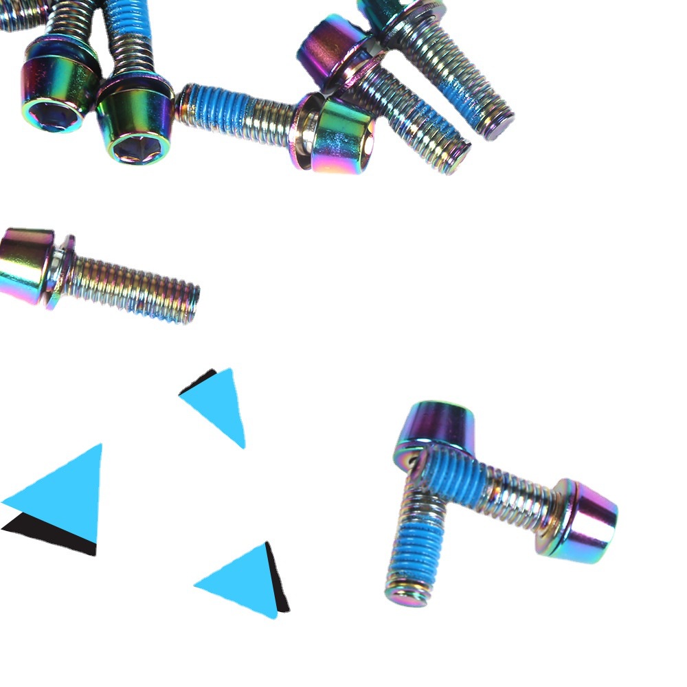 Ốc Vít Lục Giác Mạ Titan M5/M6 * 18mm Gắn Tay Lái Xe Đạp Leo Núi