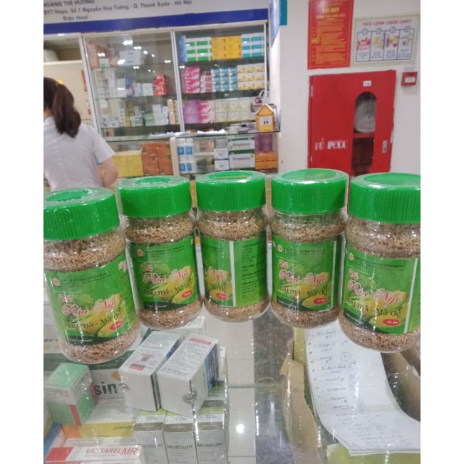 Trà Râu Ngô Rau Má  Thanh Nhiệt Giải Độc Lọ Trà