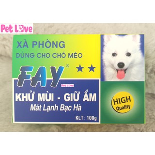 Xà bông Fay 2 sao tắm chó mèo, giữ ẩm và khử mùi (100g)