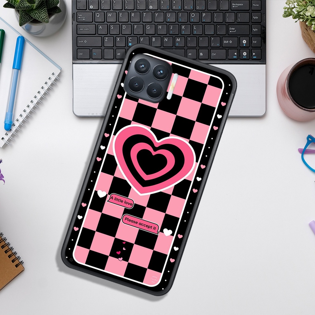 Ốp Lưng OPPO A73 - A93 , In Hình &quot;Black Heart&quot; Phong Cách Đẹp.