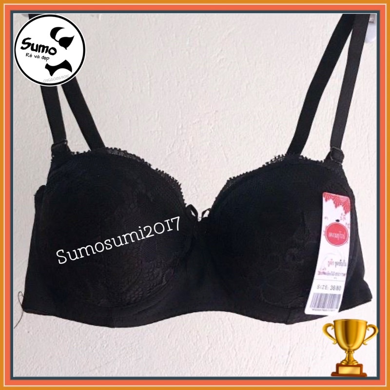 Áo lót nữ ren mềm, mút mỏng, có gọng định hình nâng ngực, kiểu quả tròn ngang, phom quả nhỏ. Sumo 6658 | BigBuy360 - bigbuy360.vn
