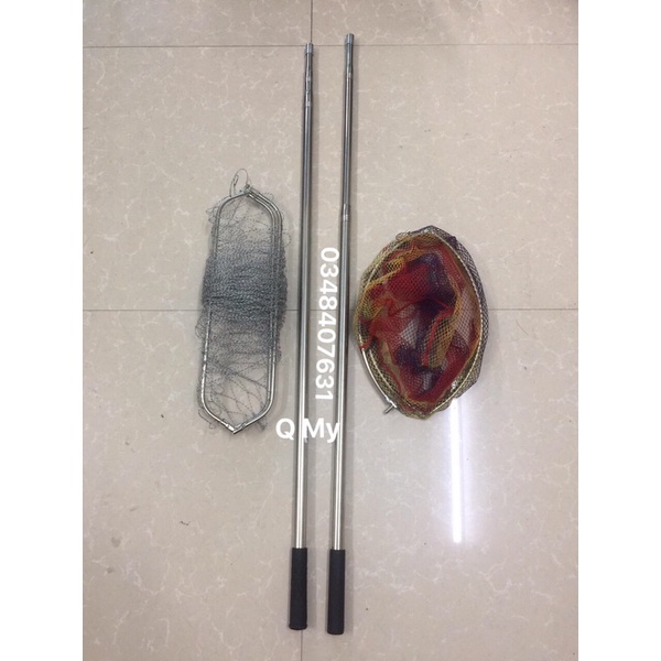 vợt inox câu cá
