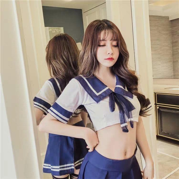 Đồ cosplay sexy học sinh anime - Set váy ngủ nữ sinh gợi cảm (che tên sản phẩm)