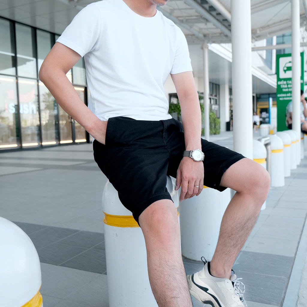 Quần short kaki nam 100% Cotton Umebay, sooc đùi kaki form trẻ trung khỏe khoắn MSK01