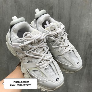Giầy balen track ba trắng hàng 1:1 (full box + freeship )