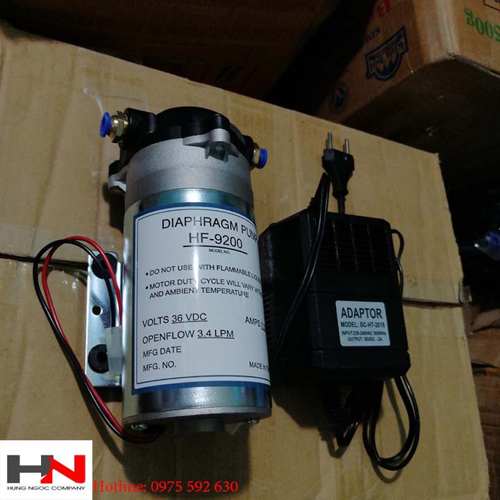 SALE Bộ máy phun sương 36v + nguồn HF9200 phun 50 béc tốt