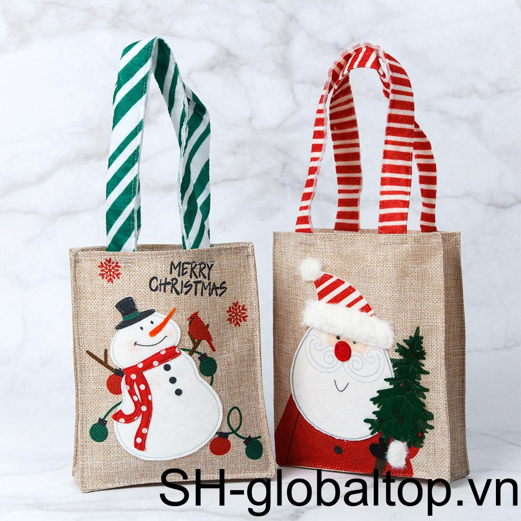 Túi Xách Đựng Quà Giáng Sinh / Nông Trại Trang Trí Nhỏ Gọn