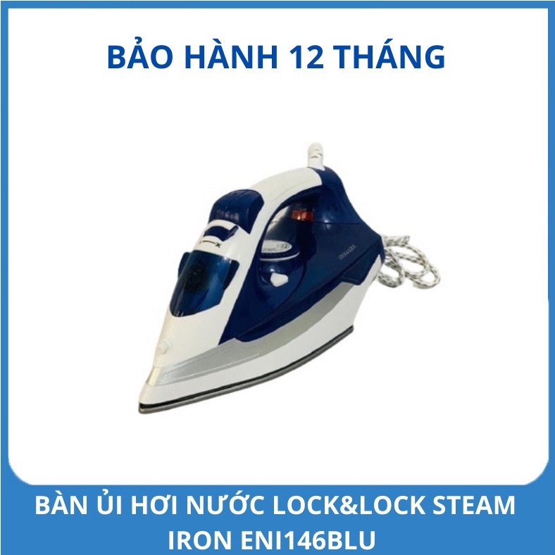 [BH 12 tháng] Bàn Ủi Hơi Nước Lock&amp;Lock Steam Iron ENI146BLU