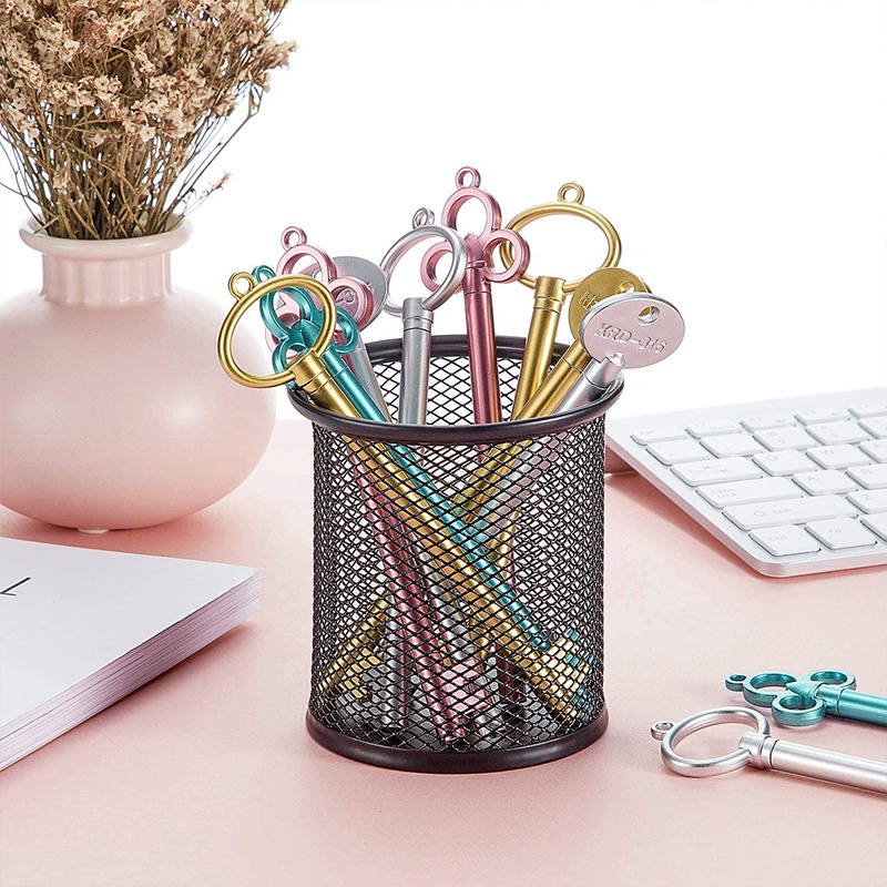 Bút Mực Gel Mực Đen Ngòi 0.5mm Hình Chìa Khóa Vintage